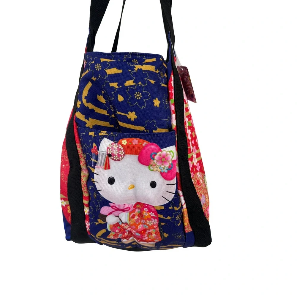 Sanrio Hello Kitty‎ Balloon Shoulder Bag Kimono Manufatto Sakura Japan NWT